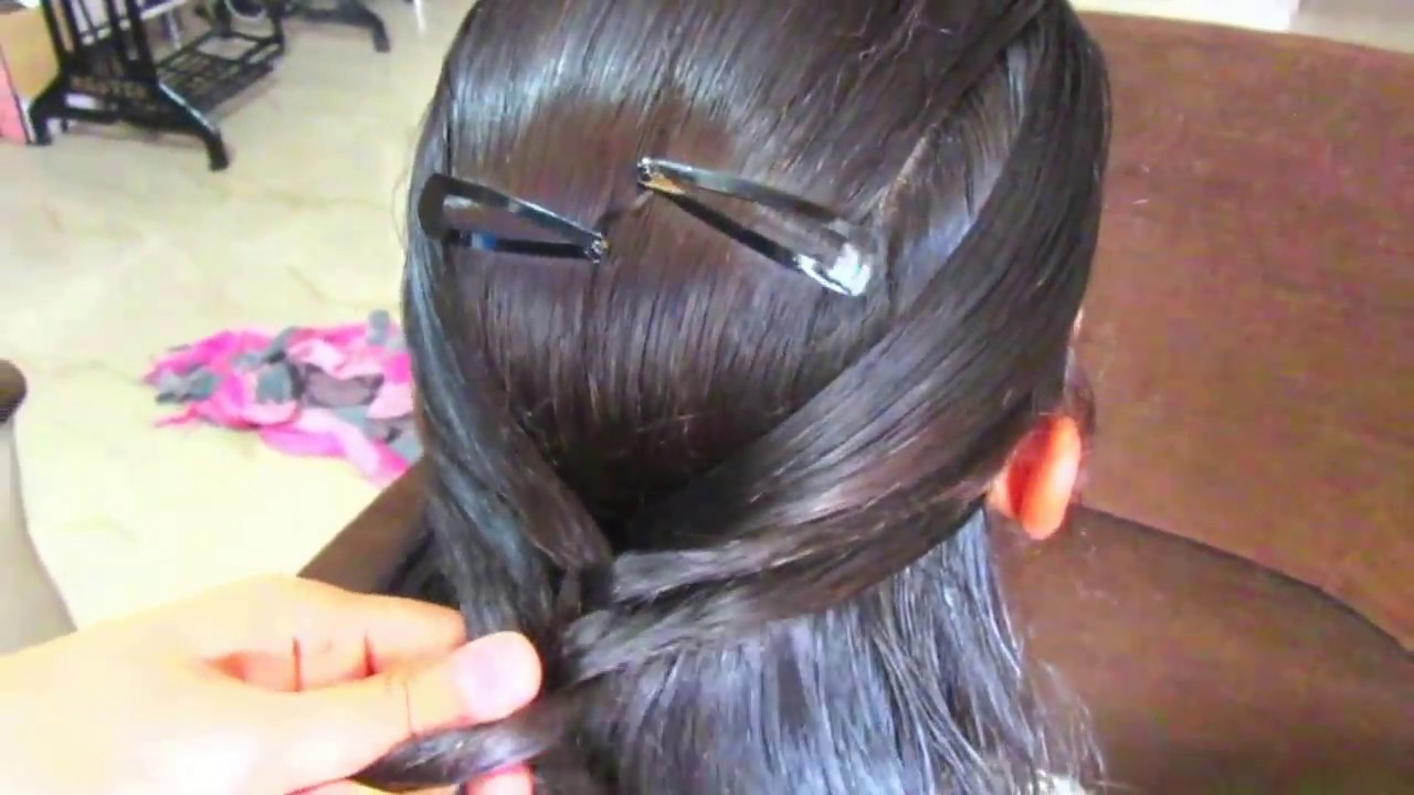 sagar meri hair style burn wedding ll beauty hair style for girls ll easy  hair style tricks - YouTube